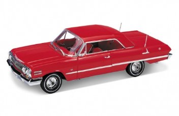 Welly 1/18 CHEV Impala 1963 Red Hard Top